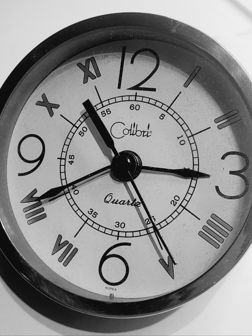 Colibri Brass Gold and White Quartz Wall Clock